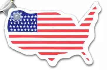 USA Shaped Key Holder  3D print model_0