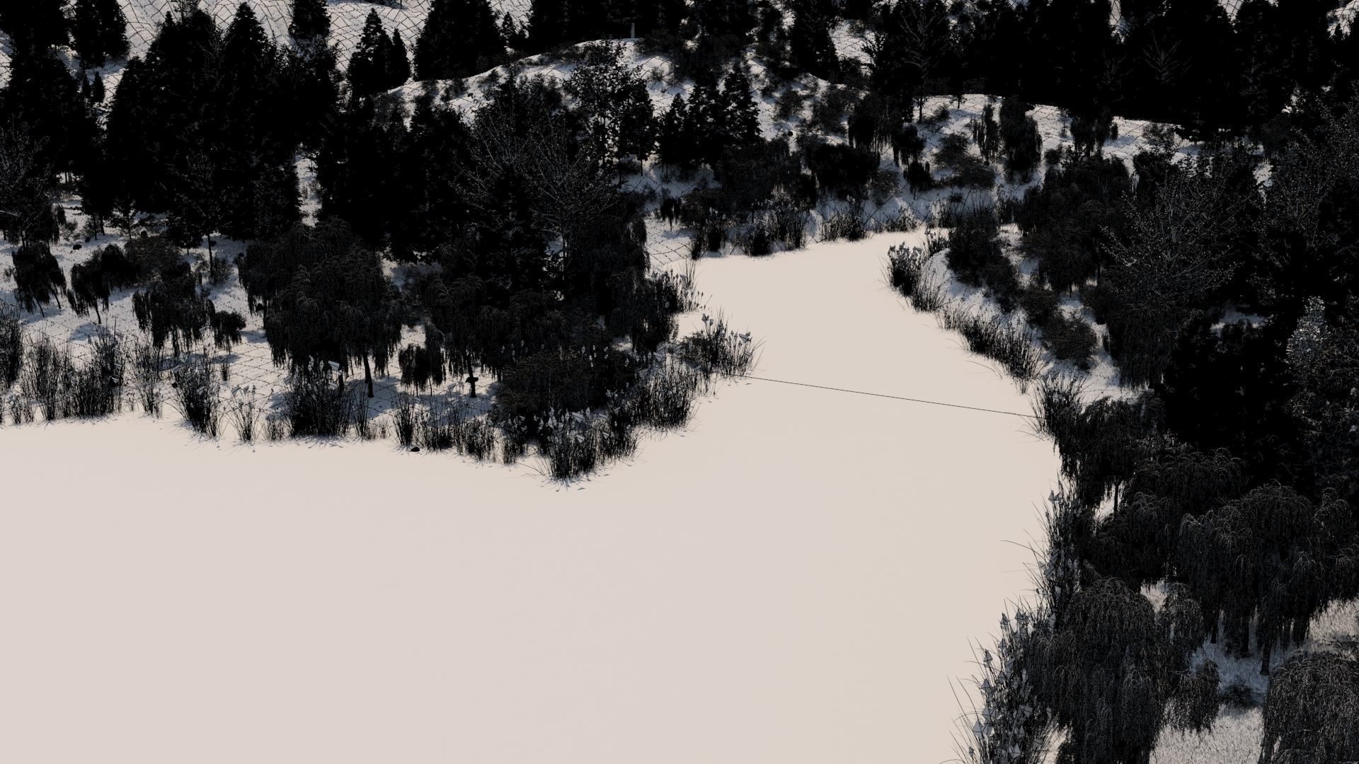 Mountain Forest Landscape 3D model_10