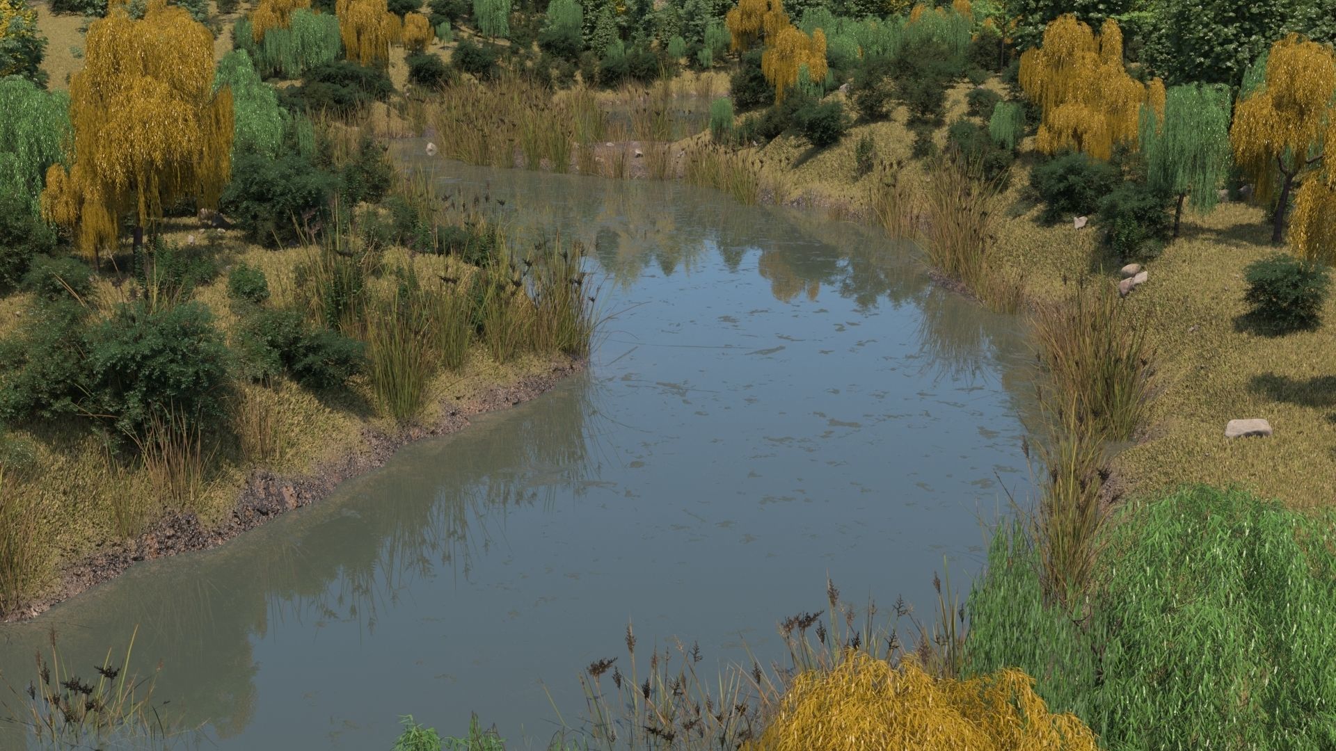 Mountain Forest Landscape 3D model_5