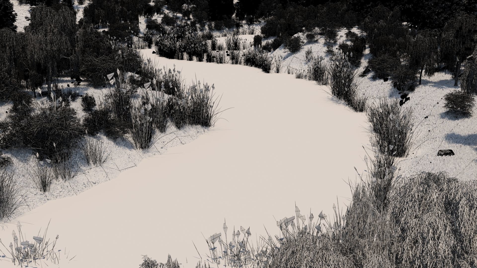 Mountain Forest Landscape 3D model_12