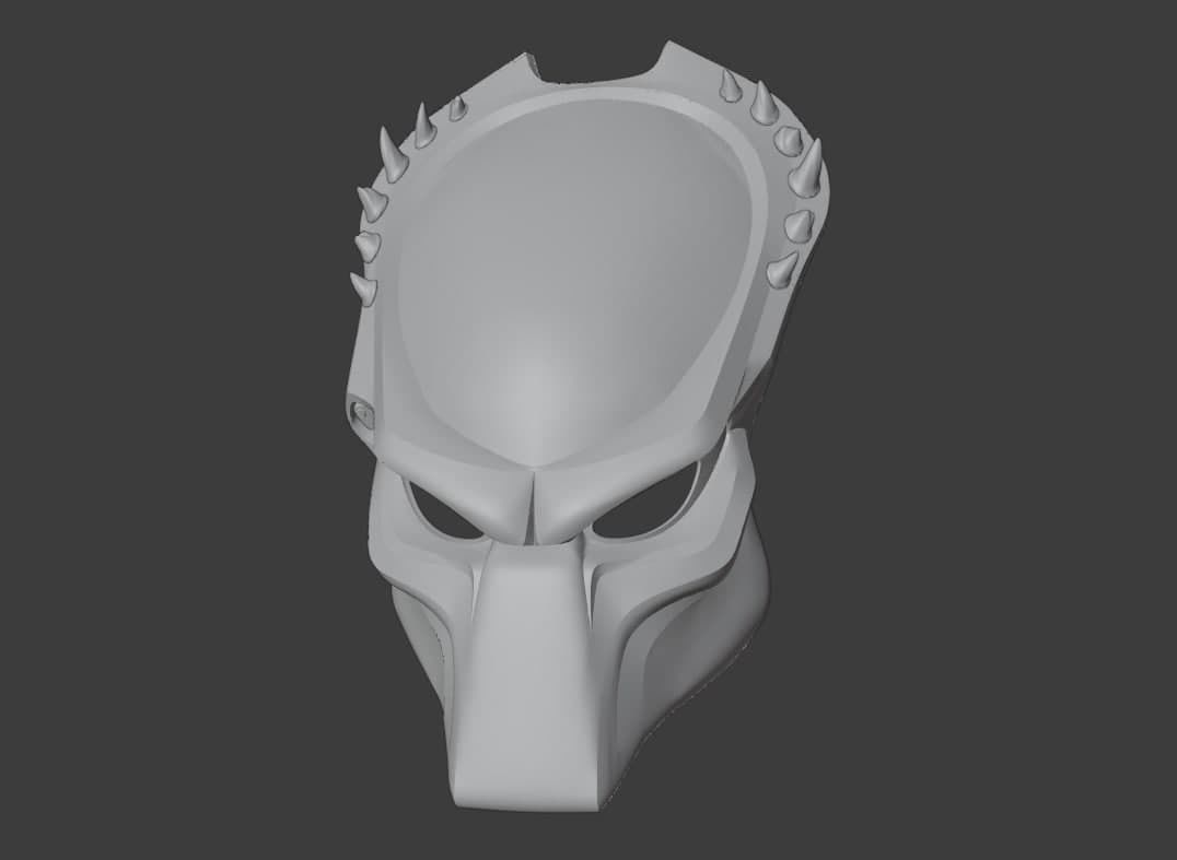 Predator mask - WOLF 3D print model_8