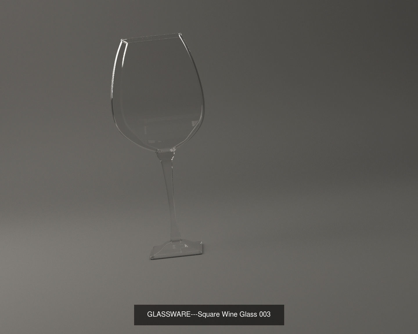 GLASSWARE---All Square Glasses 3D Model Collection_52