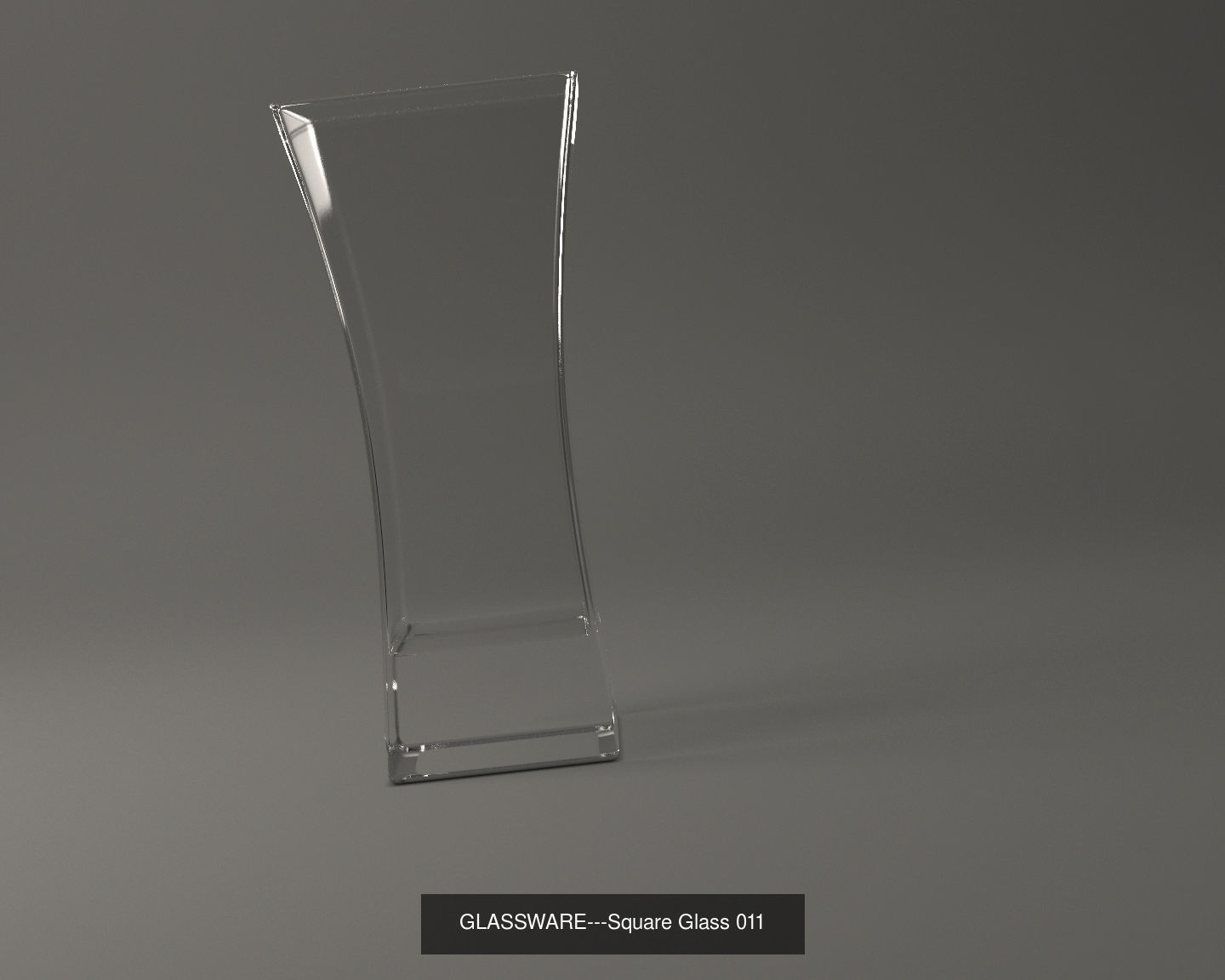GLASSWARE---All Square Glasses 3D Model Collection_46