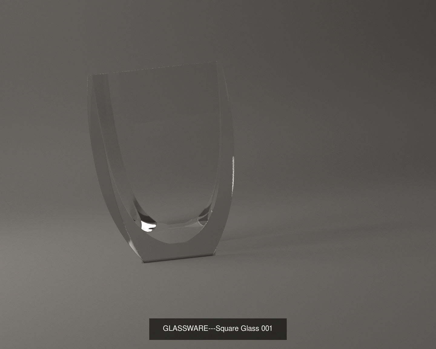 GLASSWARE---All Square Glasses 3D Model Collection_34