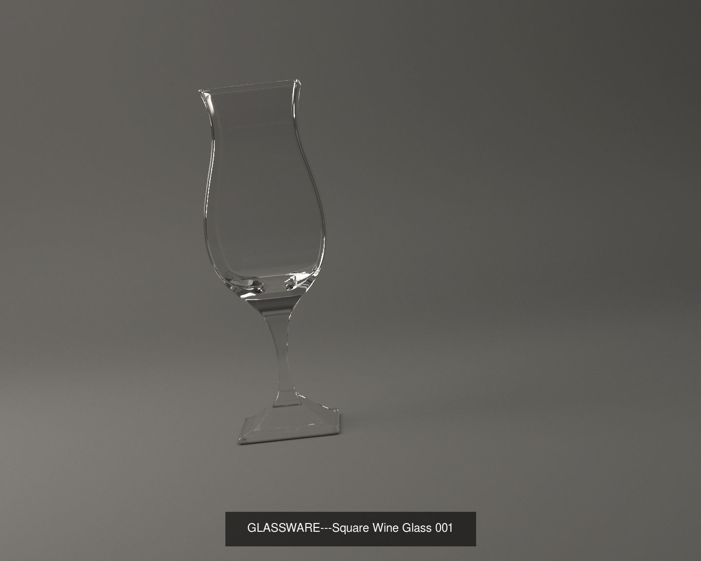 GLASSWARE---All Square Glasses 3D Model Collection_50