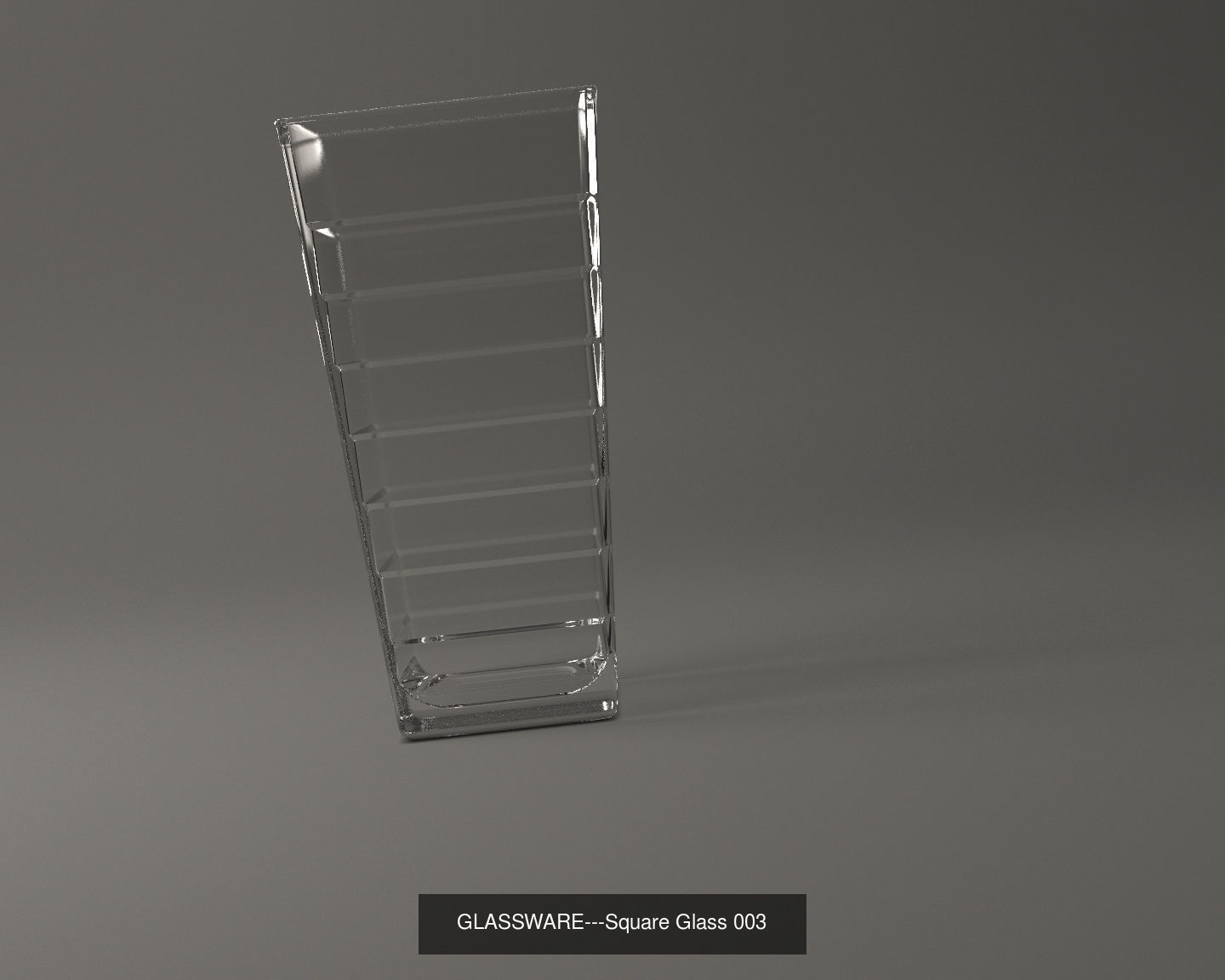 GLASSWARE---All Square Glasses 3D Model Collection_36