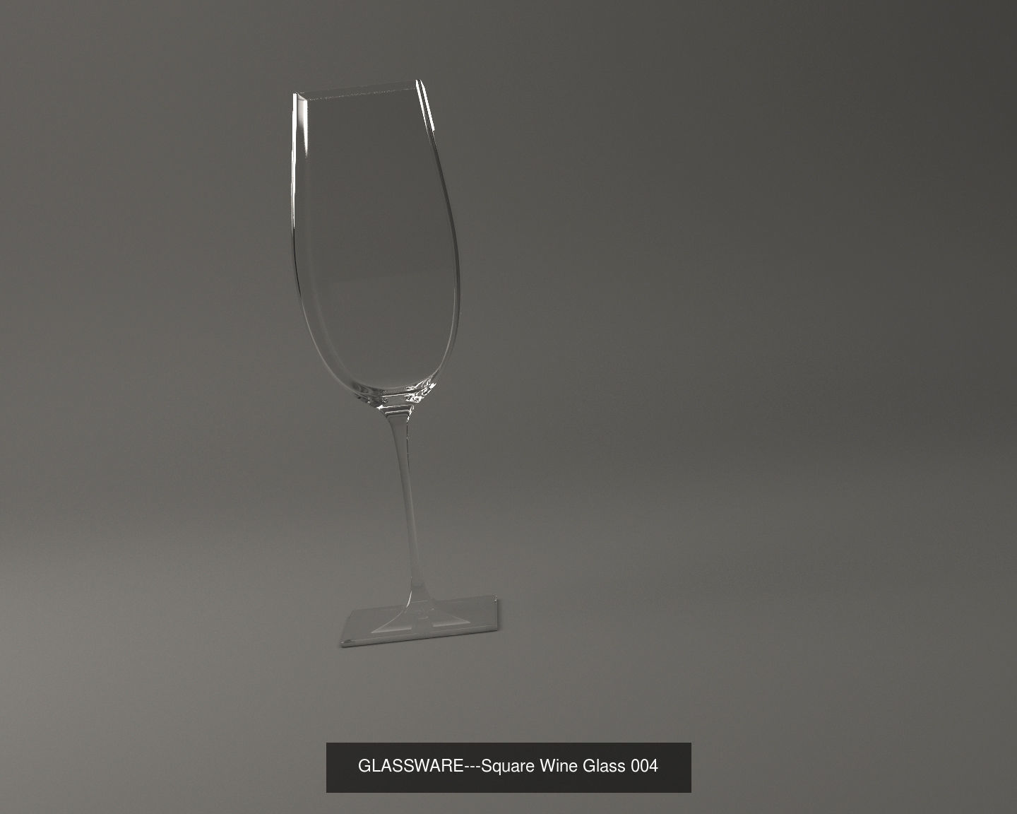 GLASSWARE---All Square Glasses 3D Model Collection_43