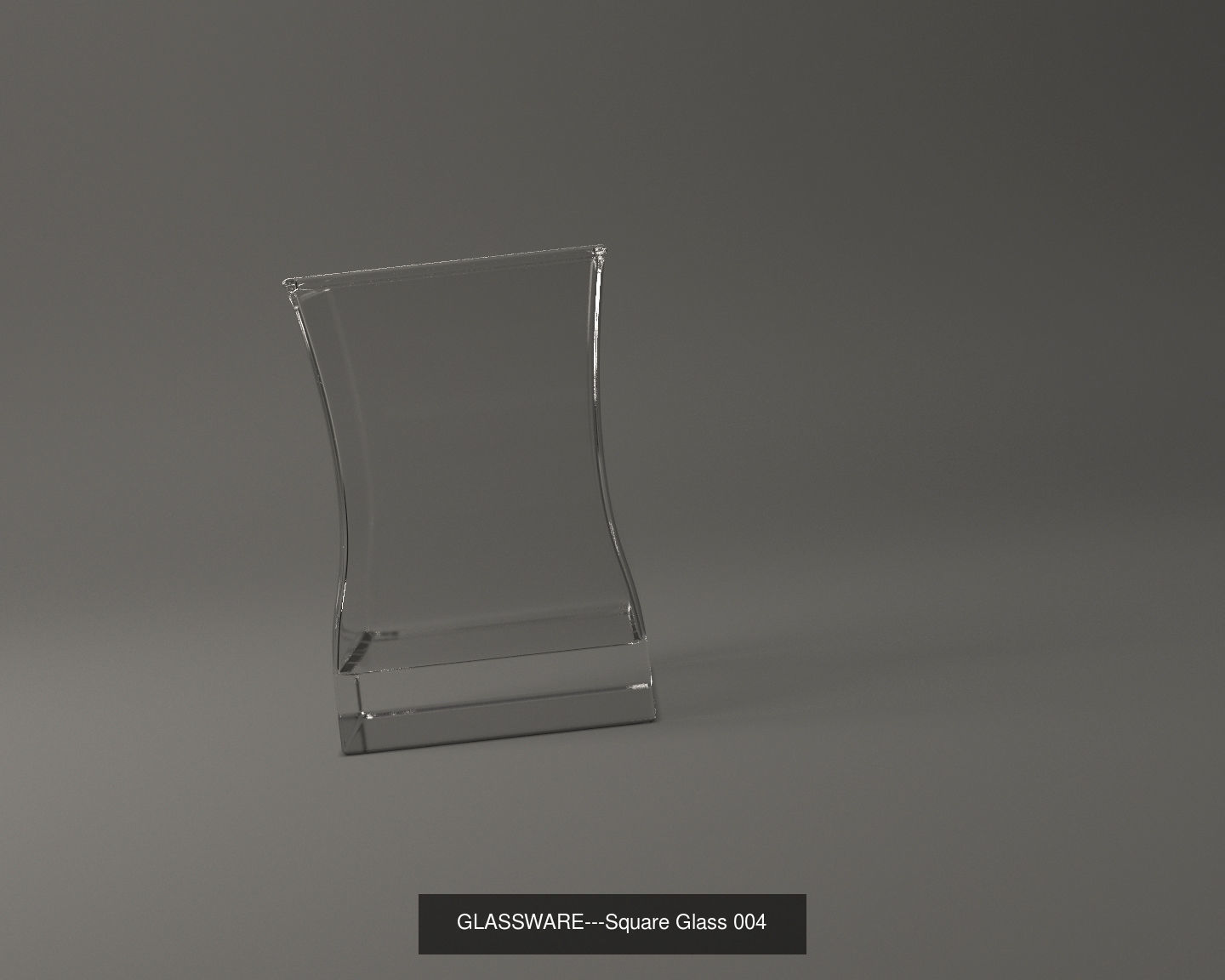 GLASSWARE---All Square Glasses 3D Model Collection_37