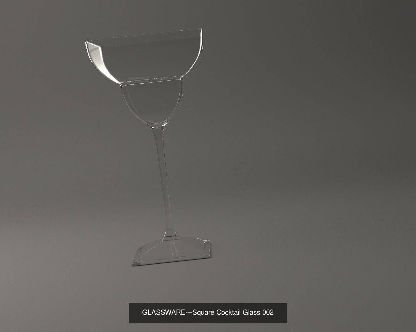GLASSWARE---All Square Glasses 3D Model Collection_47