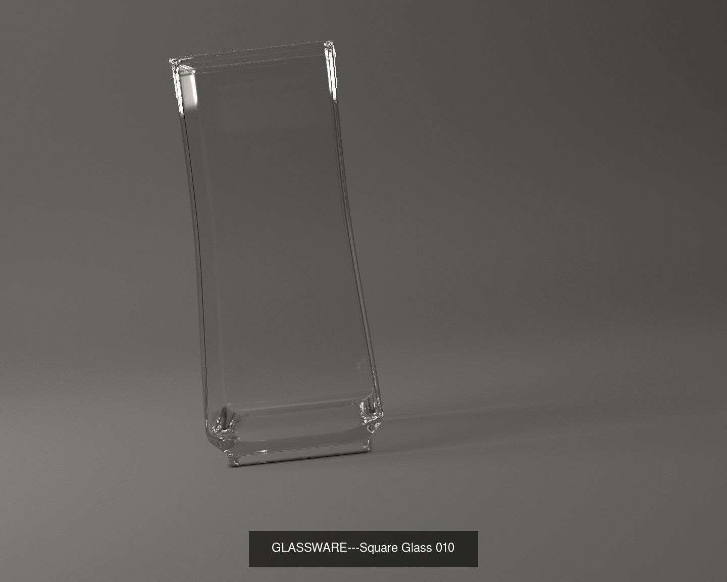 GLASSWARE---All Square Glasses 3D Model Collection_45