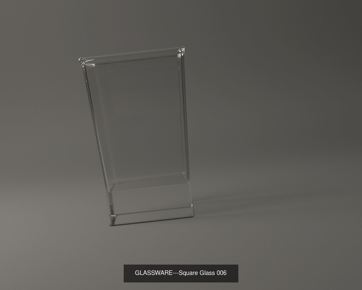GLASSWARE---All Square Glasses 3D Model Collection_39