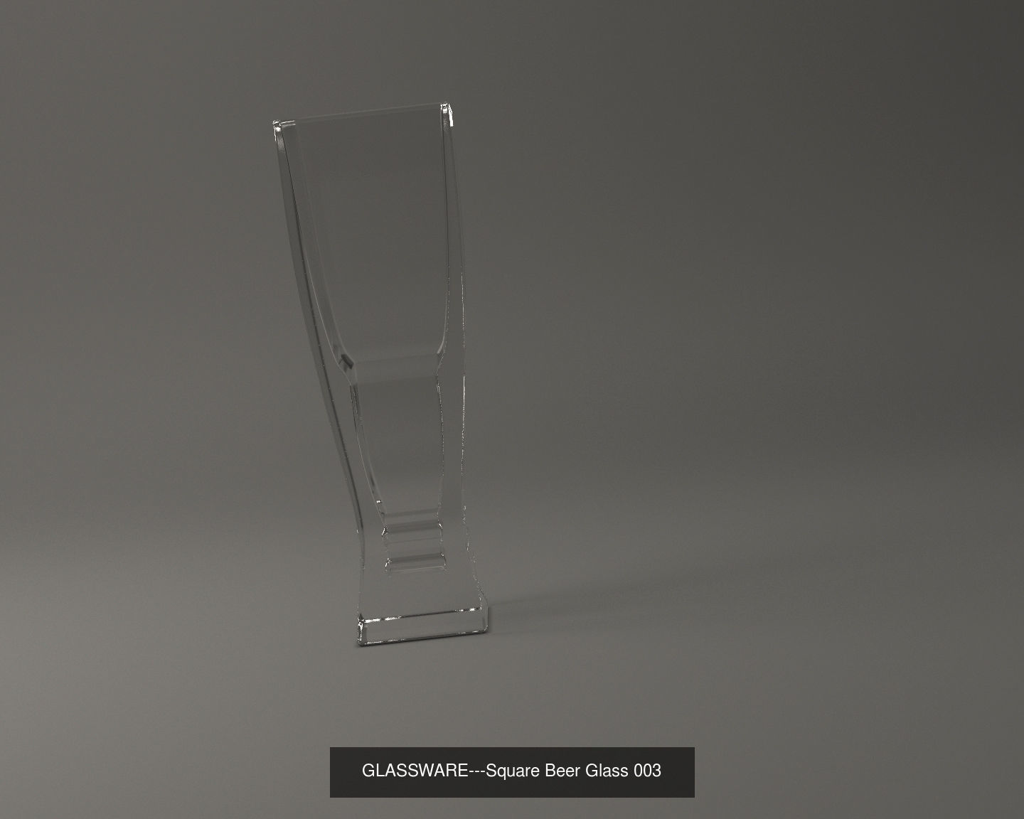 GLASSWARE---All Square Glasses 3D Model Collection_62
