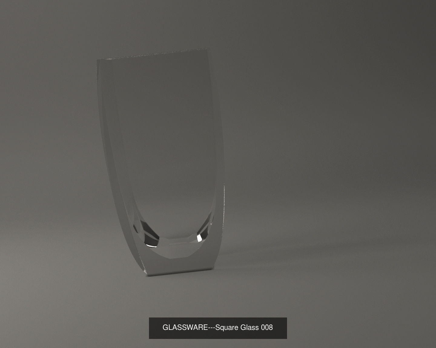 GLASSWARE---All Square Glasses 3D Model Collection_41