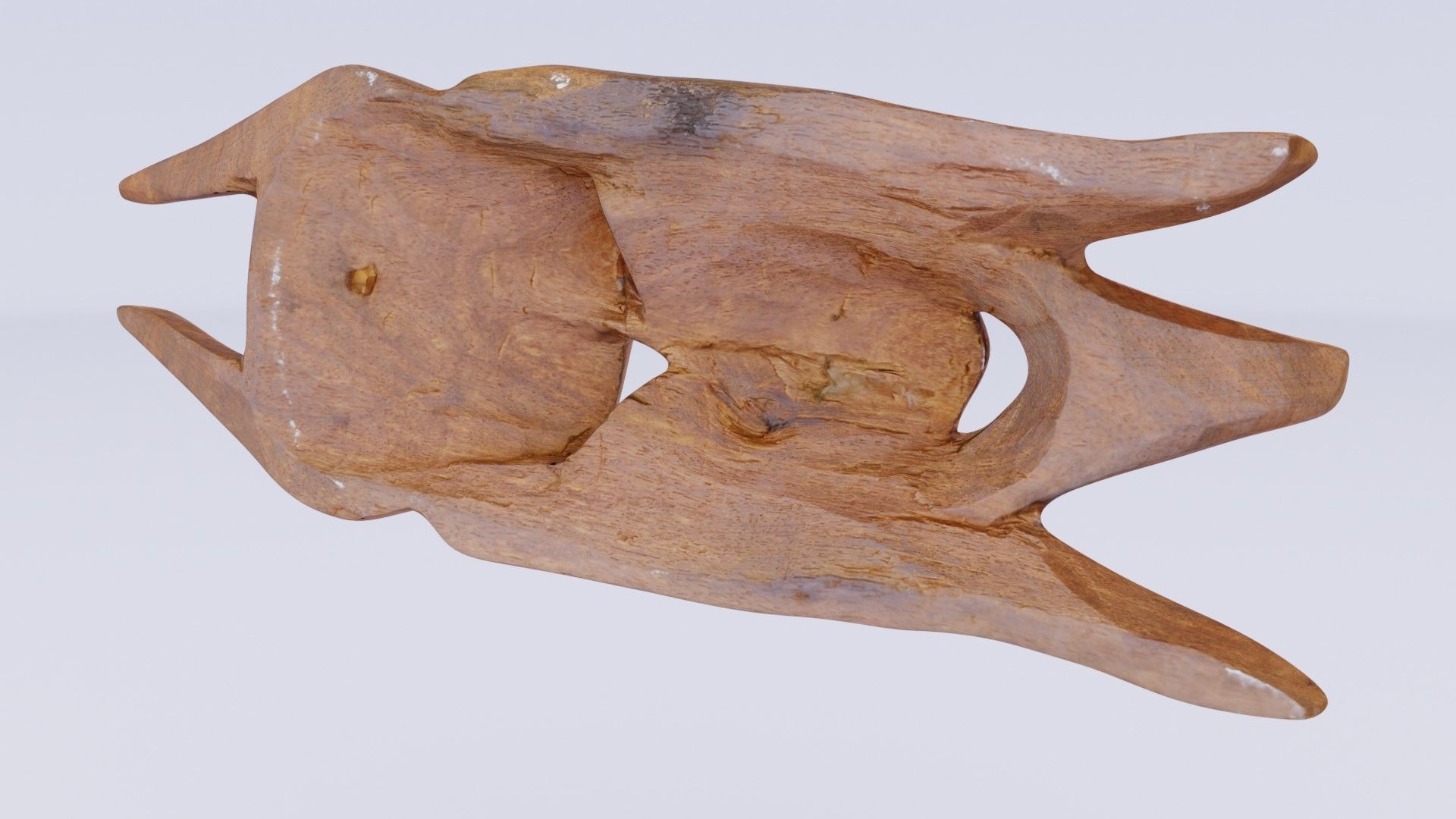 African Mask 02 Low-poly 3D model_6