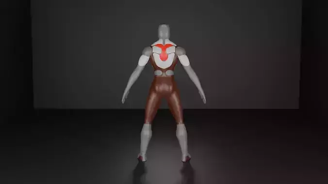 Big muscle hero for games