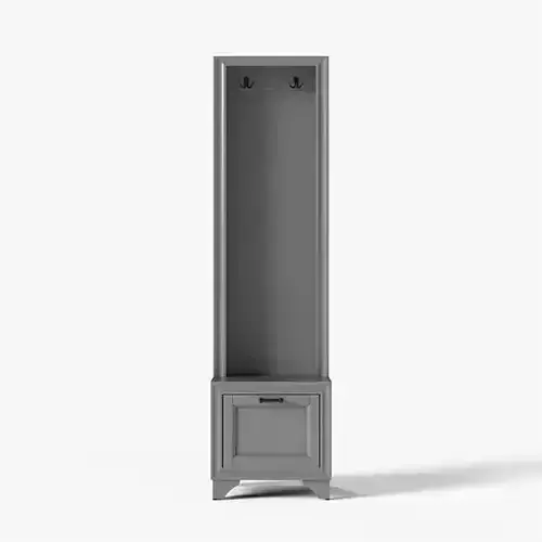 Belden hall tree bench grey painted