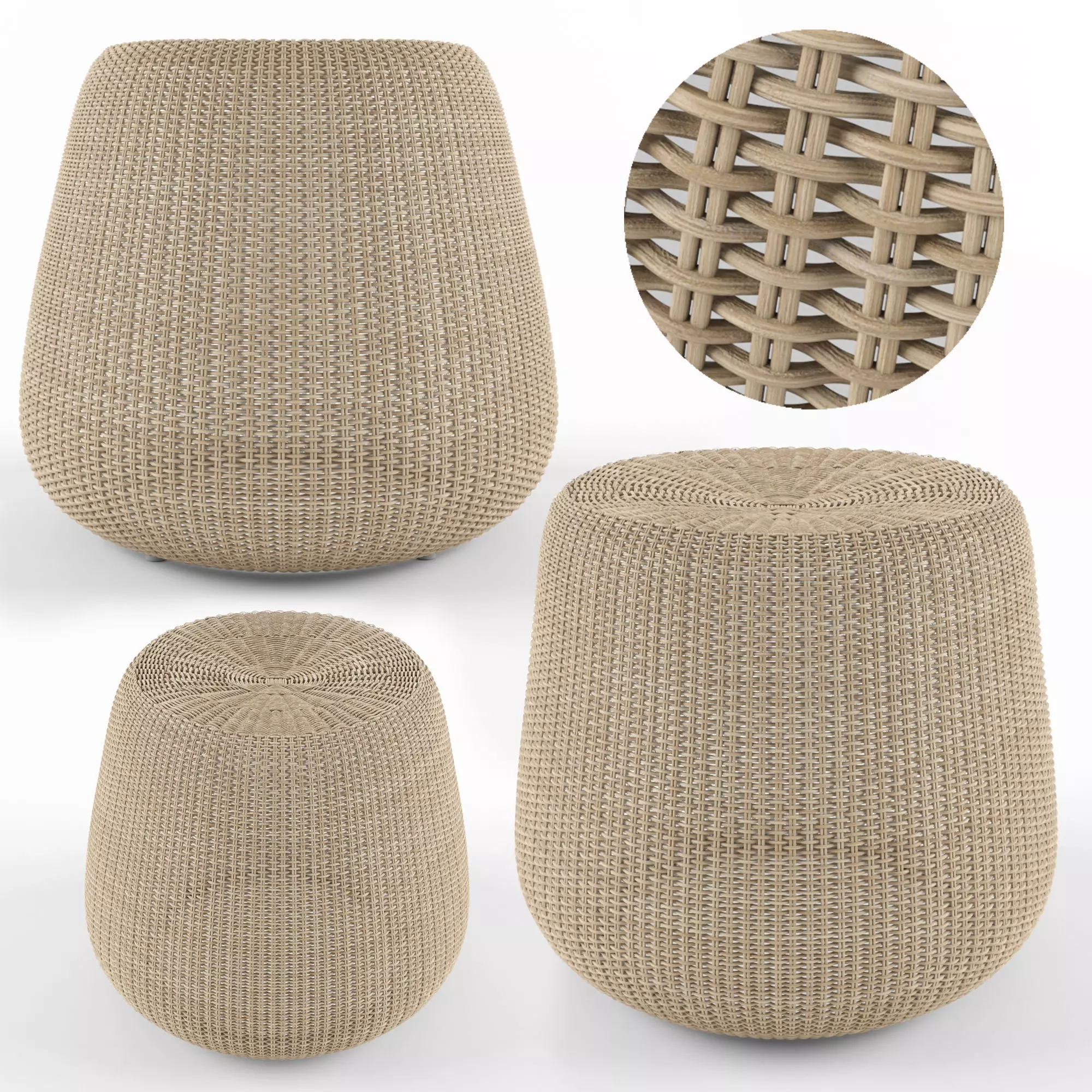 POE Stool 3D model_0