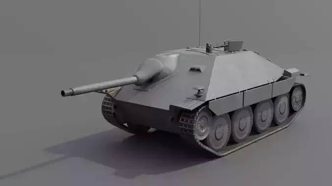Jagdpanzer 38 Hetzer Light Tank Destroyer Low-poly 3D model