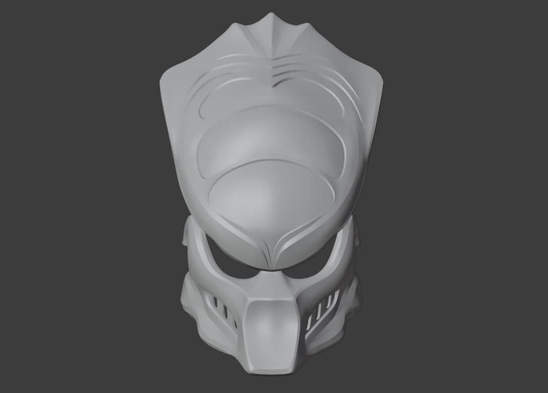 Predator mask - BOAR 3D print model_3