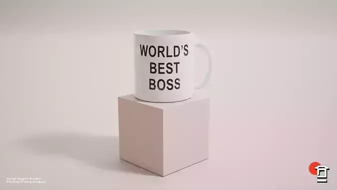 Worlds Best Boss Cup - PBR Game Ready -