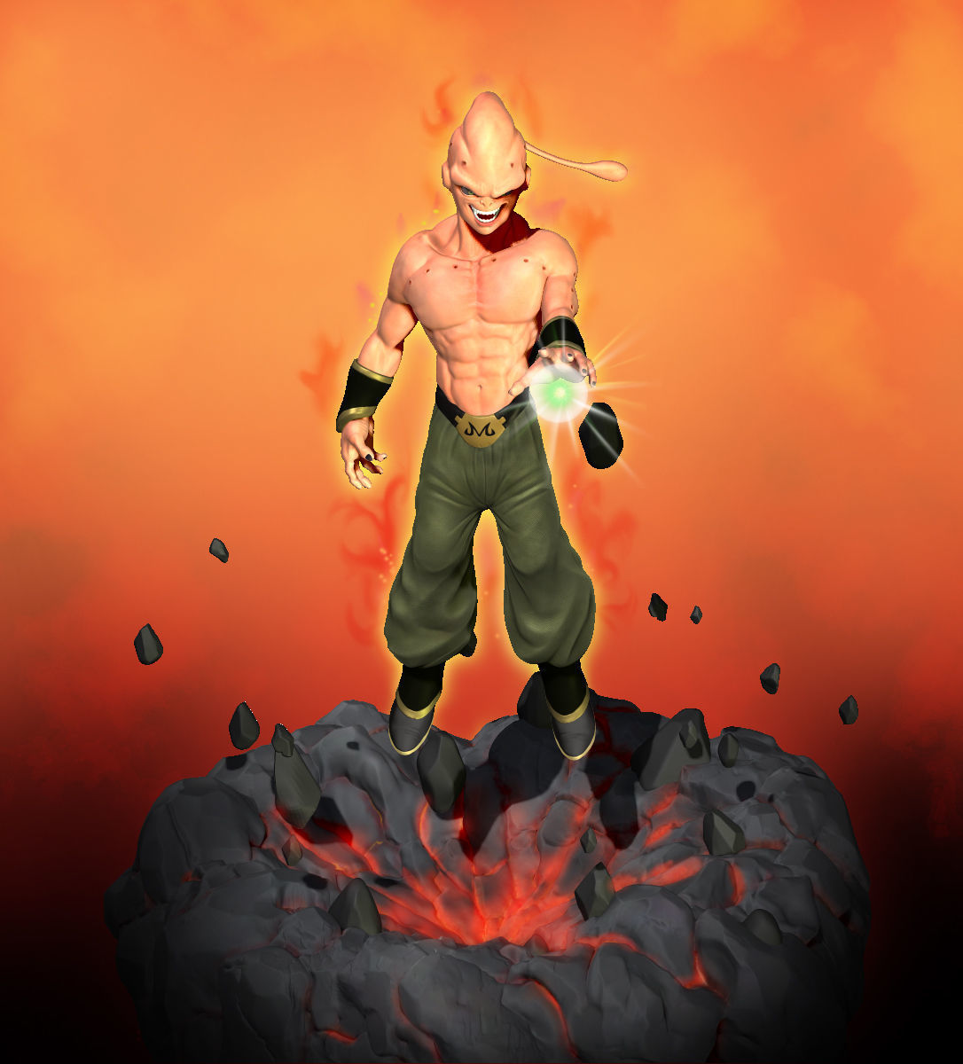 majin buu 3D print model_10