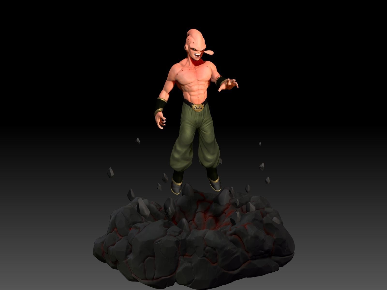majin buu 3D print model_9