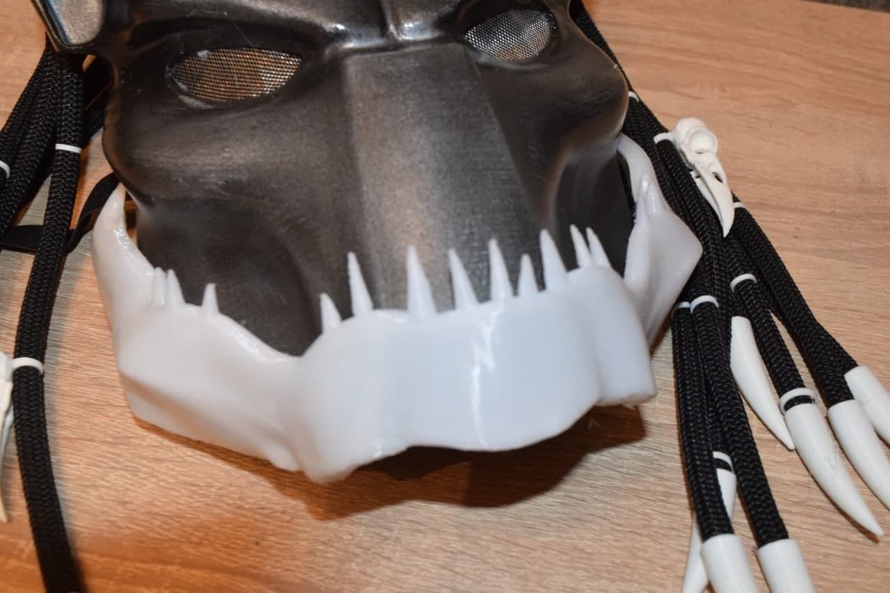 JAW for Predator mask 3D print model_5
