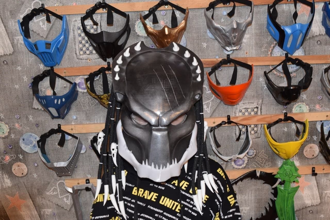 JAW for Predator mask 3D print model_10