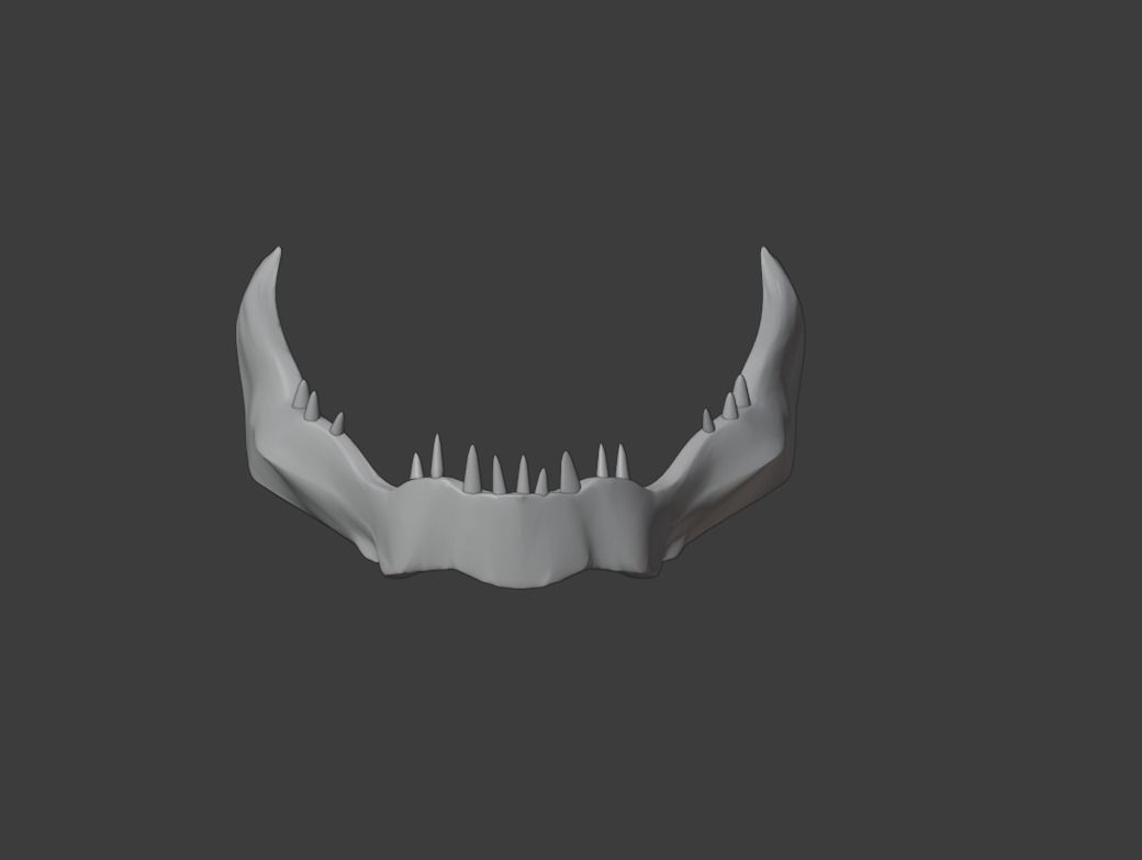 JAW for Predator mask 3D print model_3