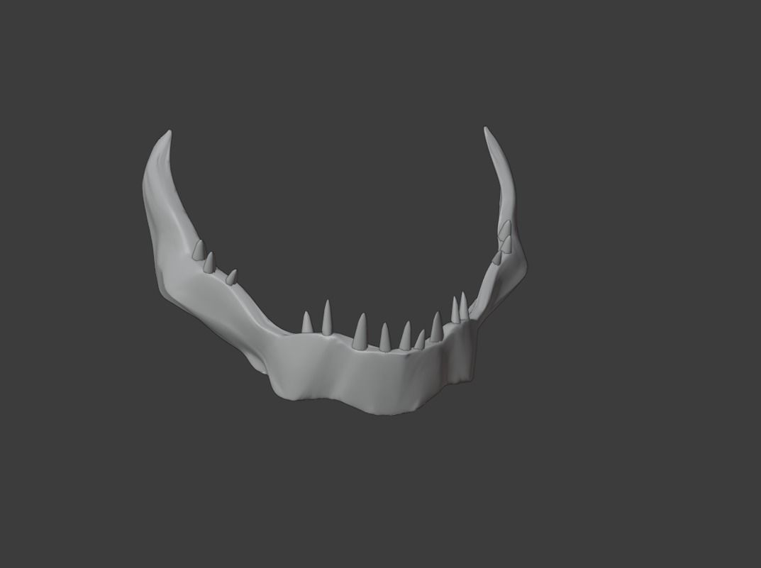 JAW for Predator mask 3D print model_2