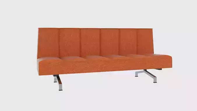  Flex Orange Sleeper Sofa CB2 