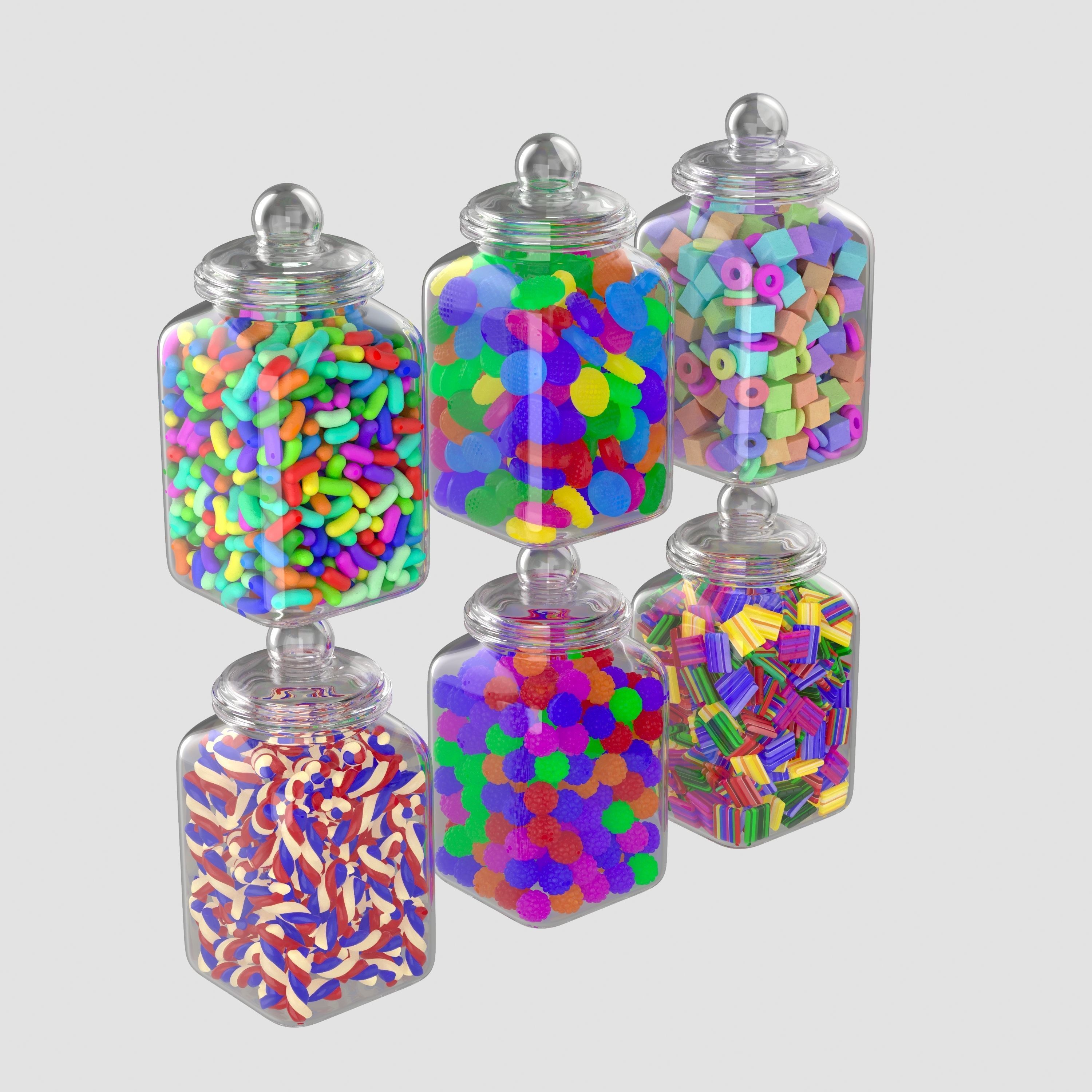 Candy Jar 3D model_1