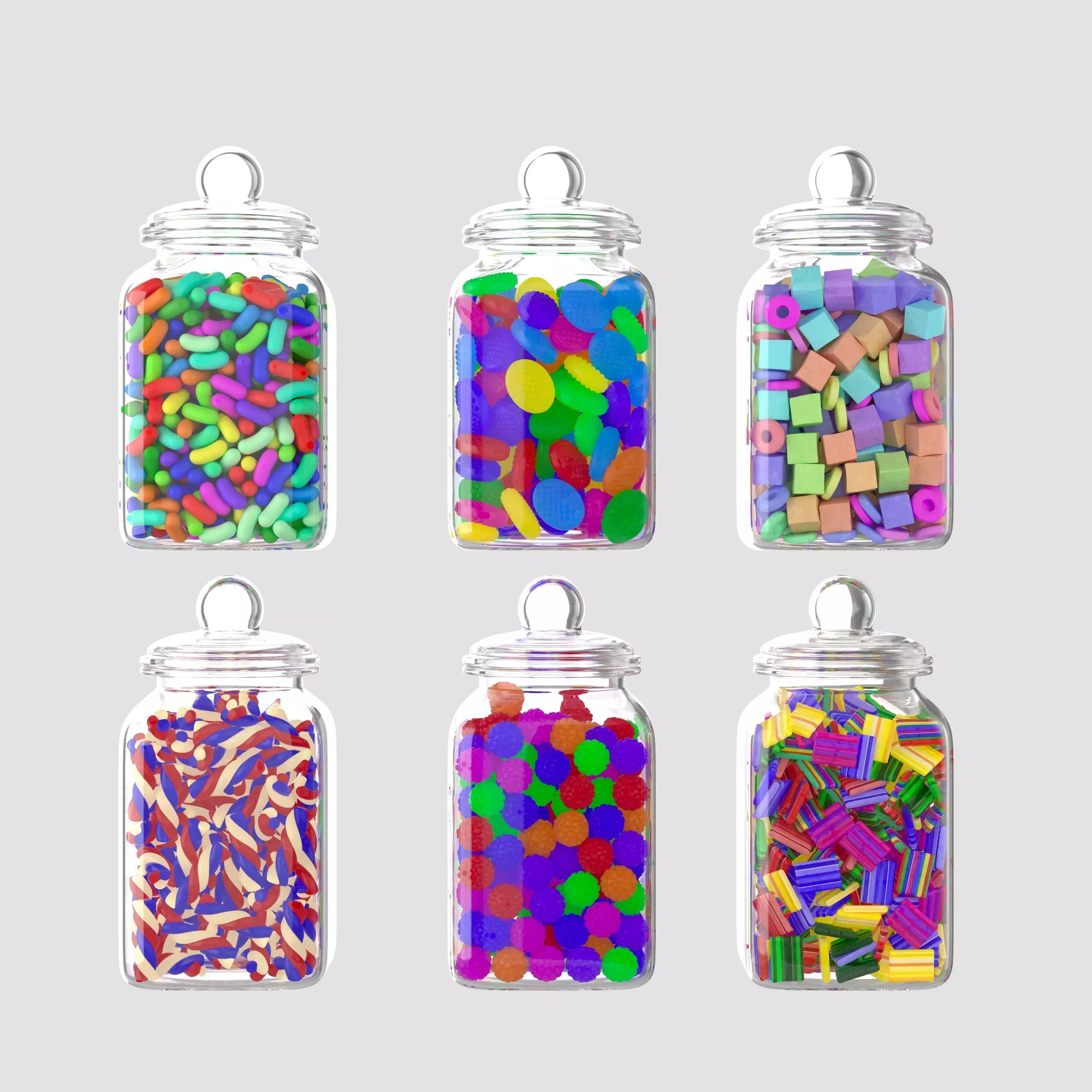 Candy Jar 3D model_0