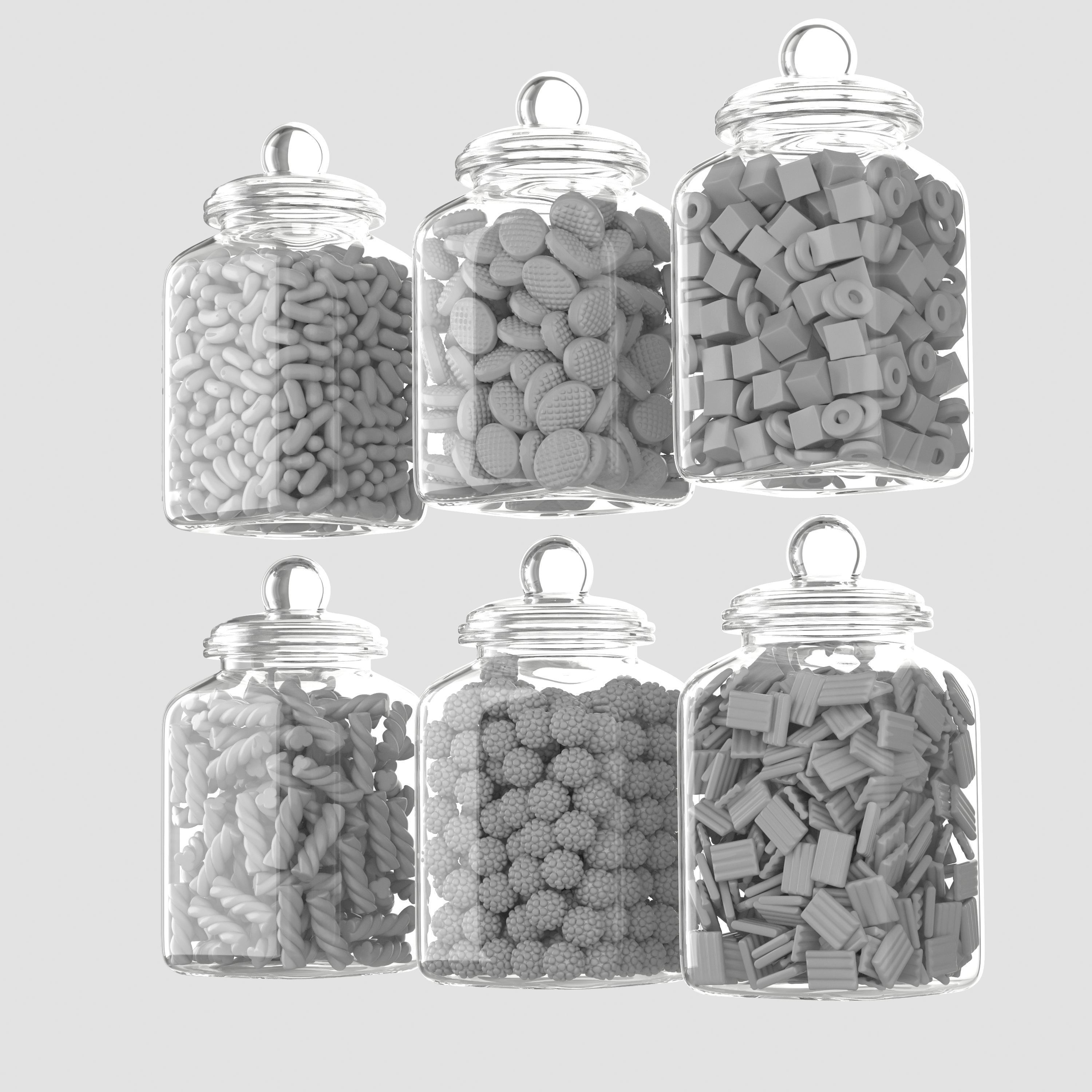 Candy Jar 3D model_5