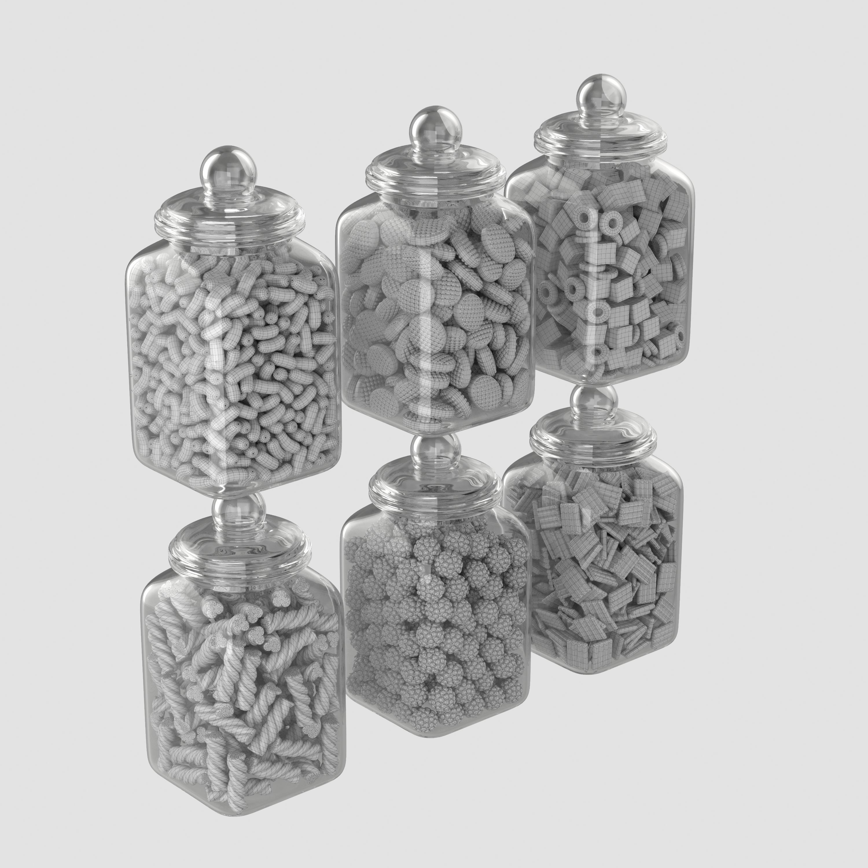 Candy Jar 3D model_4