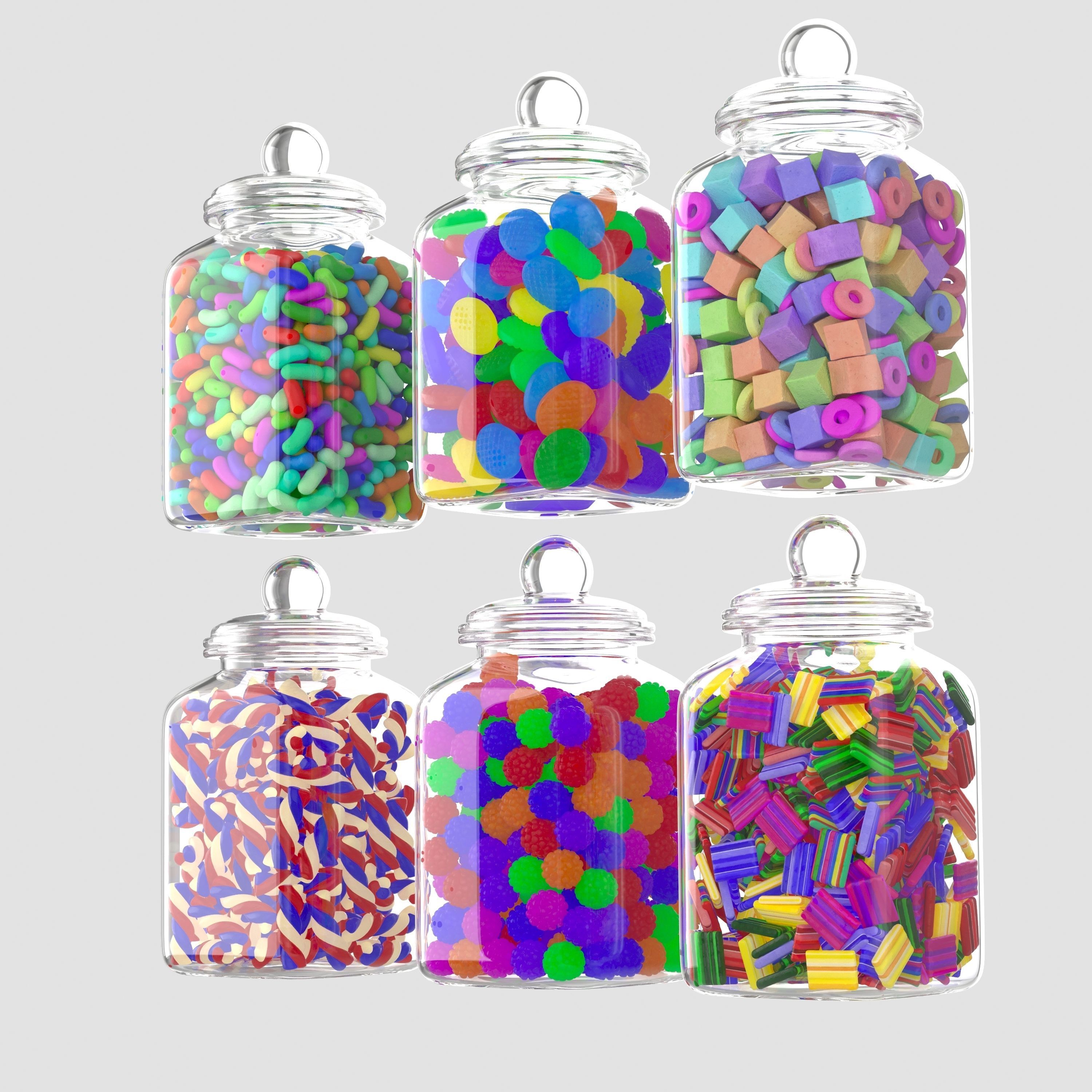 Candy Jar 3D model_2