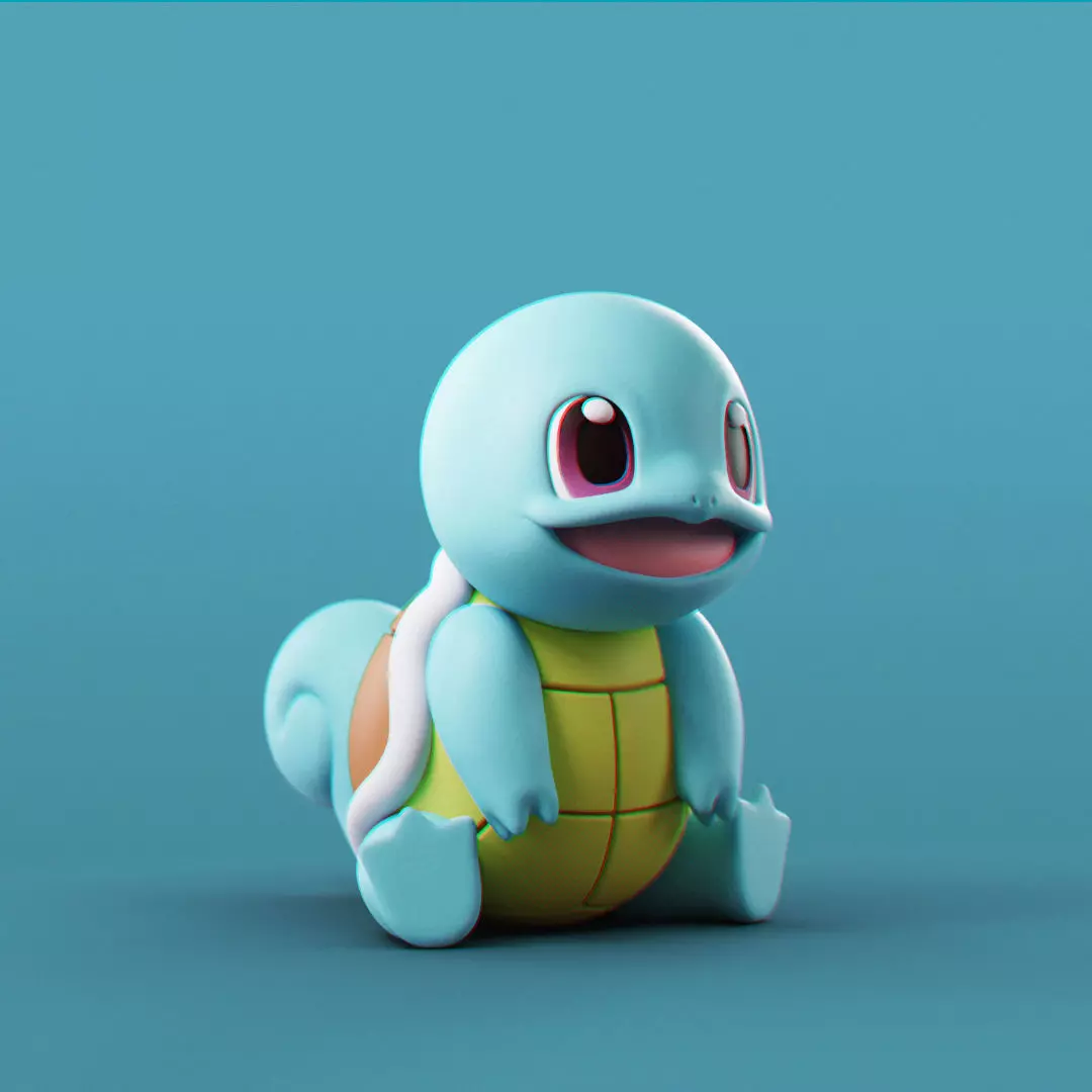 Pokemon - Squirtle 3D print model_0