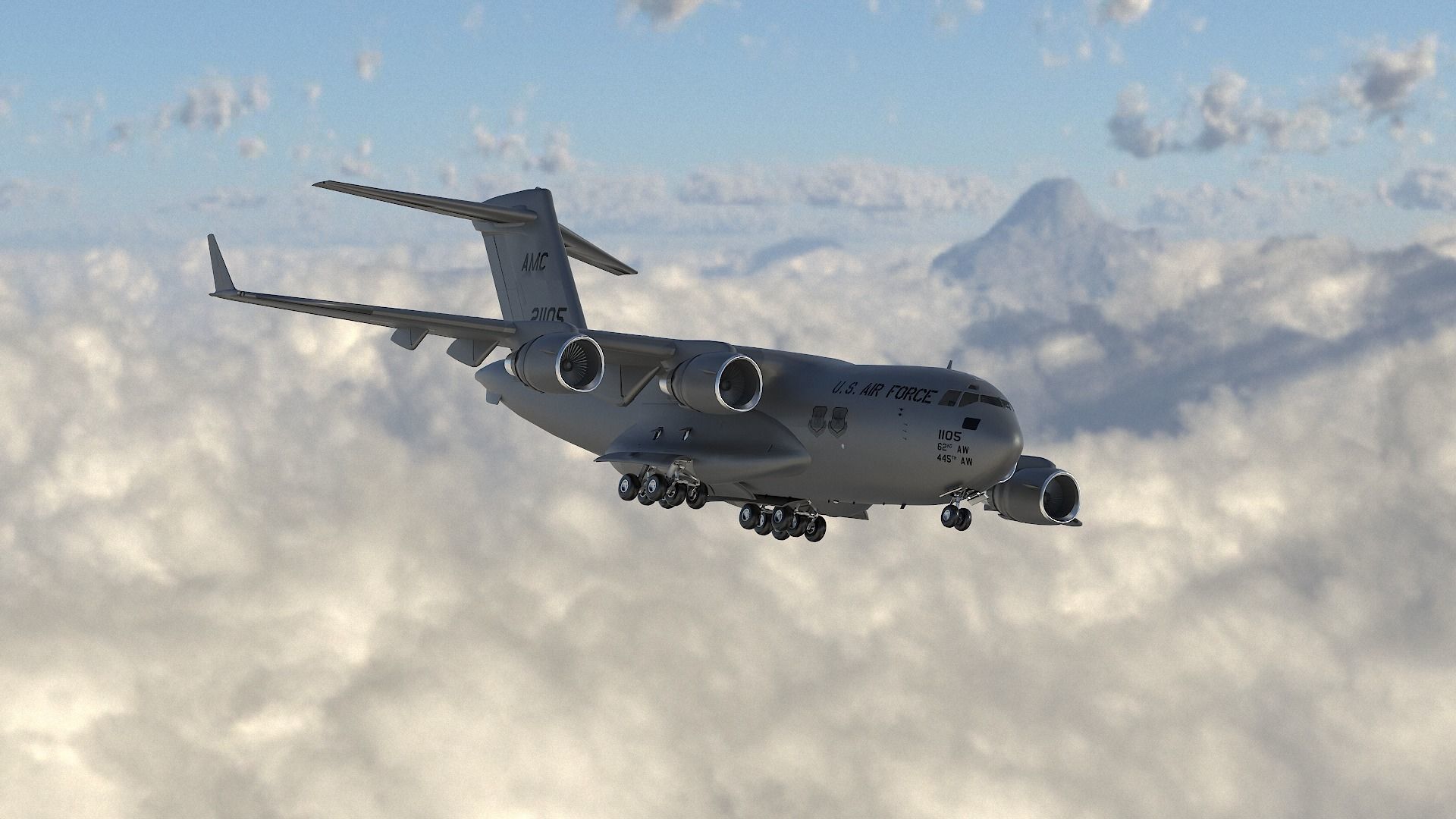 C-17  Globemaster 3D model_4