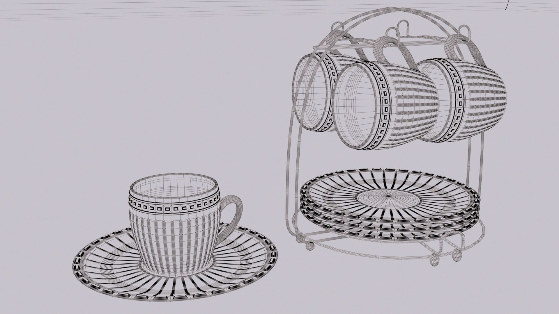 2 Types of Cups 3D model_1