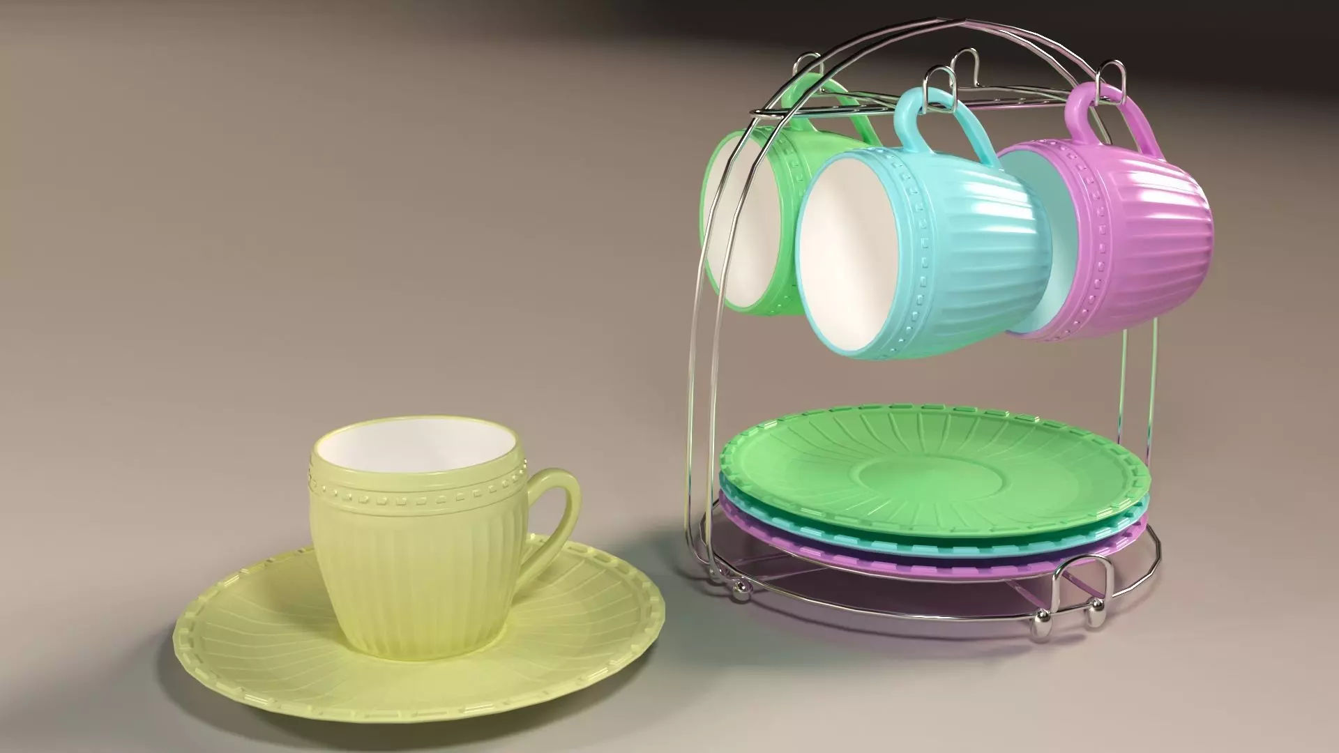 2 Types of Cups 3D model_0