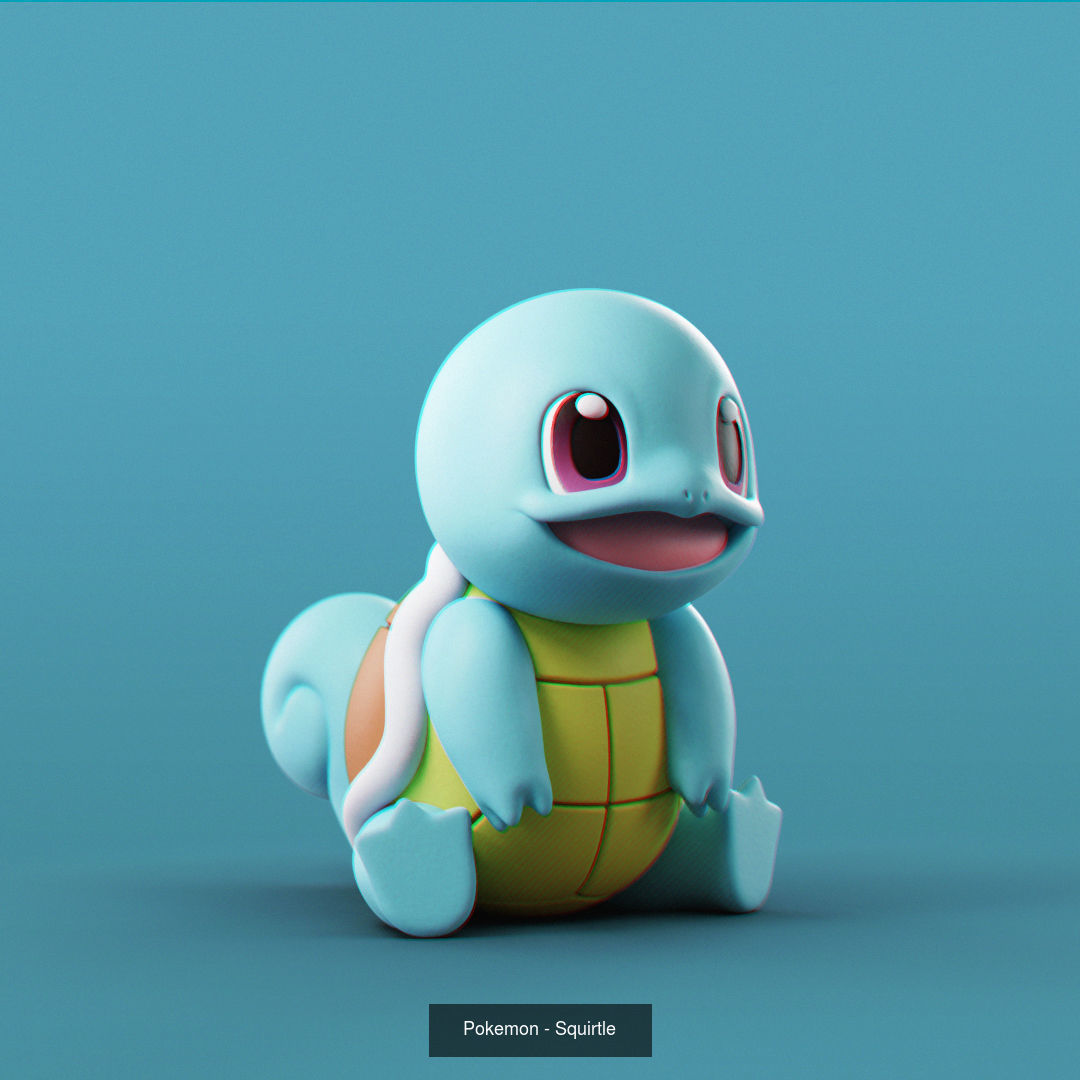 Pokemon - Starters 3D Model Collection_3