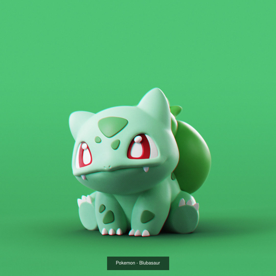 Pokemon - Starters 3D Model Collection_1