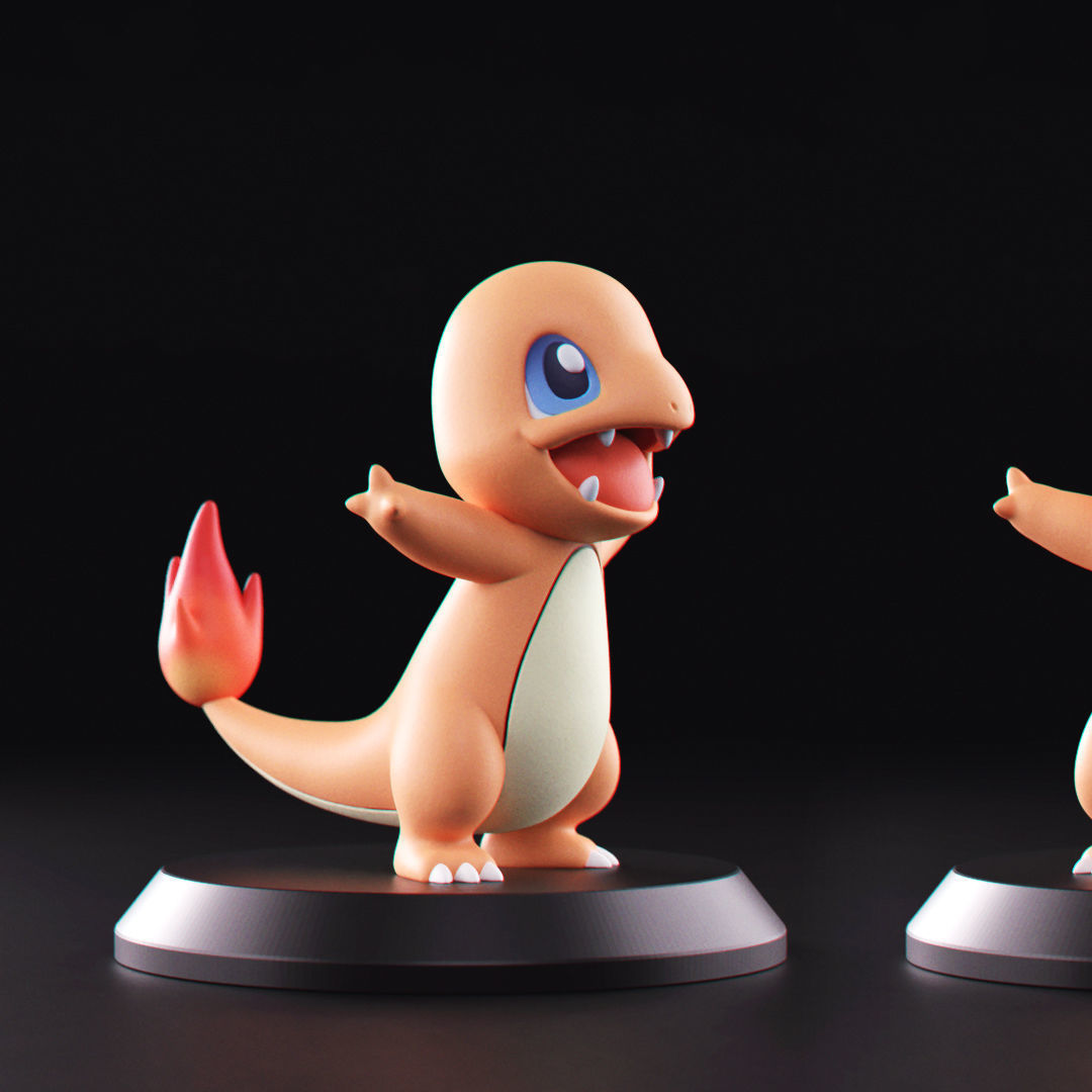 Pokemon - Starters 3D Model Collection_7
