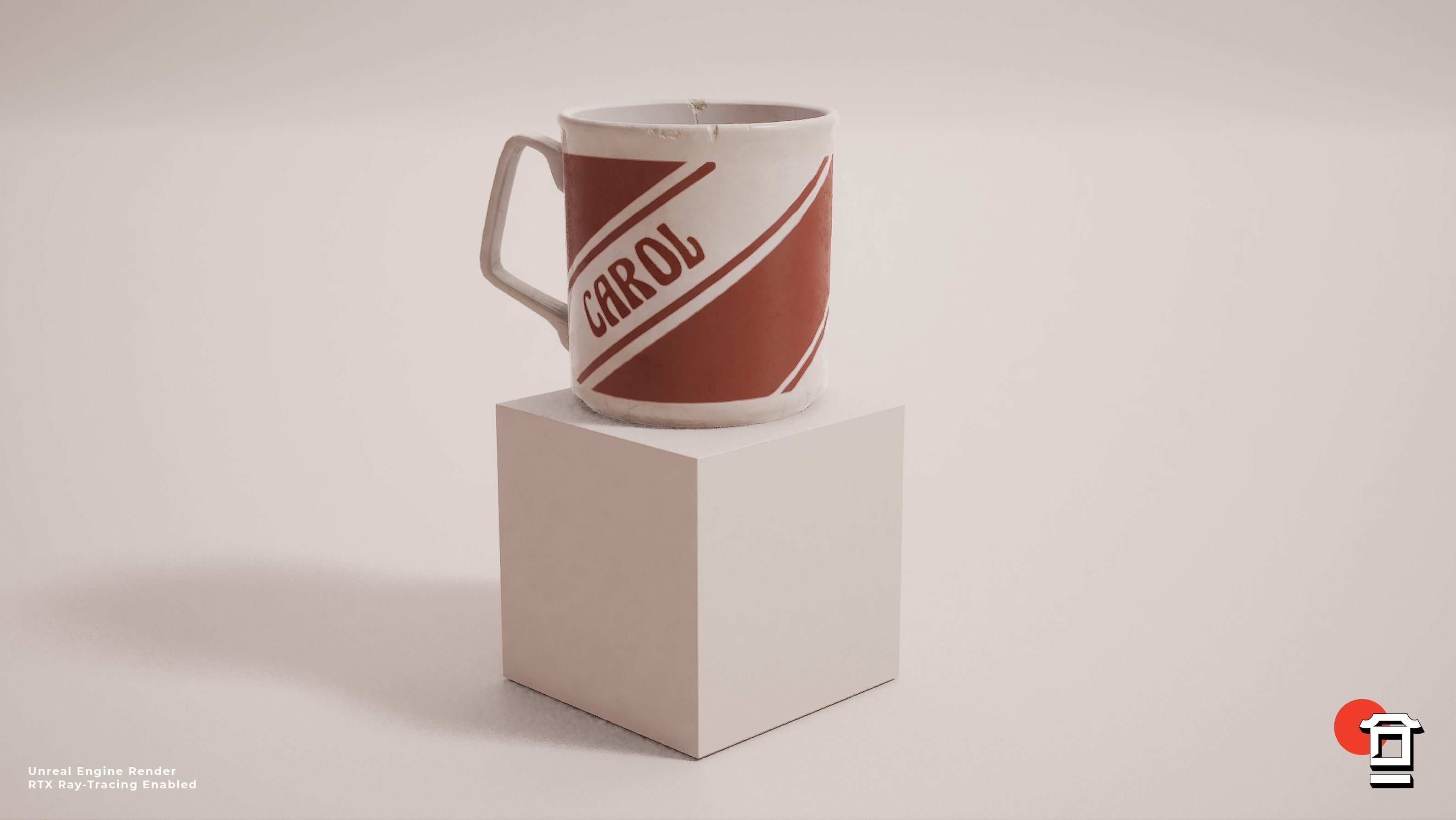 Carol Mug Cup - PBR Game Ready - Low-poly 3D model - Free low-poly 3D model_1