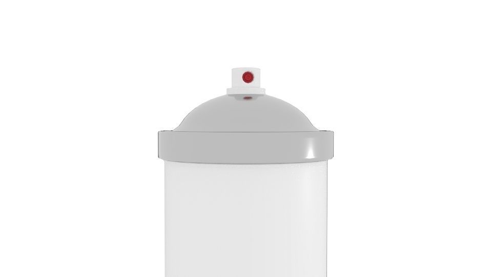 Canspray water bottle Low-poly 3D model_3