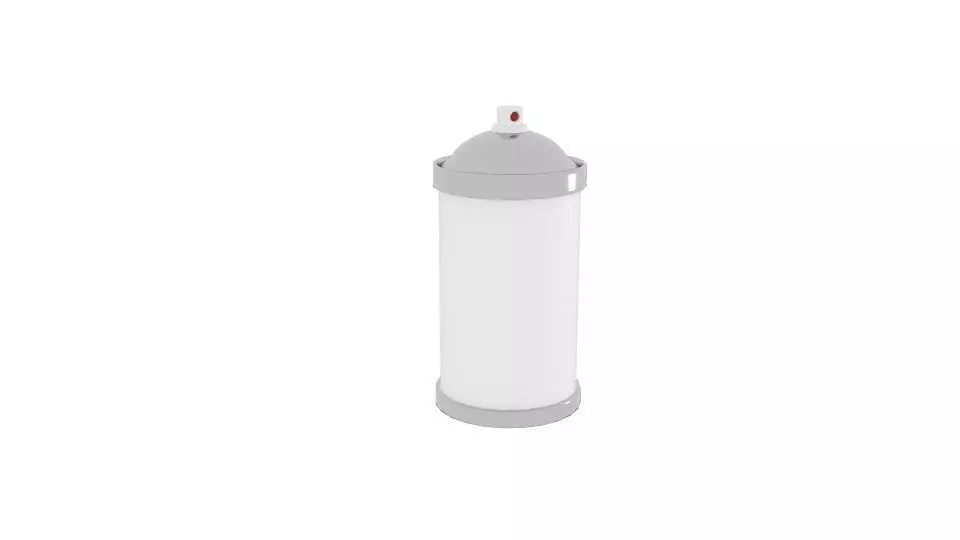 Canspray water bottle Low-poly 3D model_0