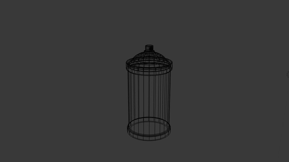 Canspray water bottle Low-poly 3D model_5