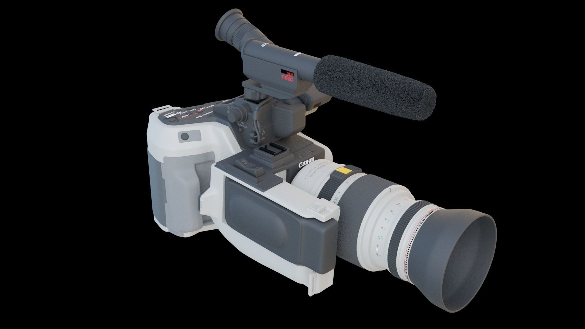 Canon EX1 Hi8 video camcorder 3D model_3