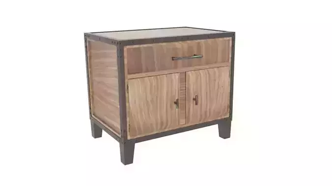  Glendora Solid Wood Storage Cabinet