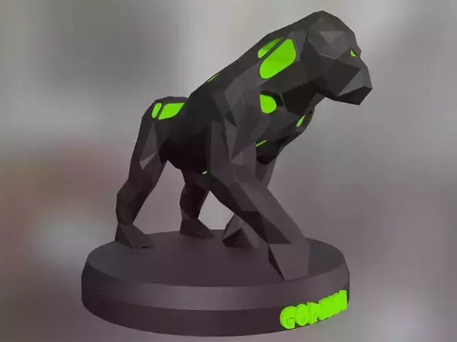 Voronoi Gorilla Pose